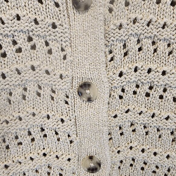 LOFT Shimmer Pointelle Cardigan, Size XS, NWT - Picture 5 of 8